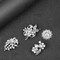 Ezing Lot 24pc Shining Rhinestone Crystal Brooches Pins DIY Wedding Bouquet Kit (A)
